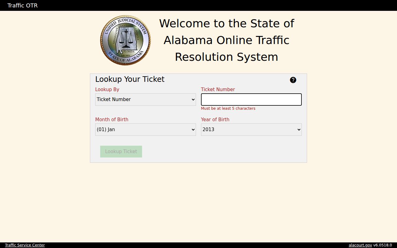 Cherokee County warrant check OTR transaction entry