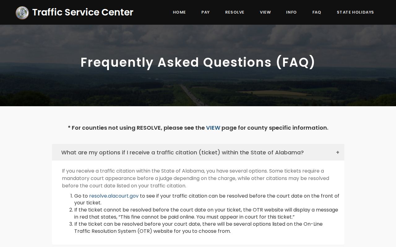 Cherokee County warrant check traffic service information