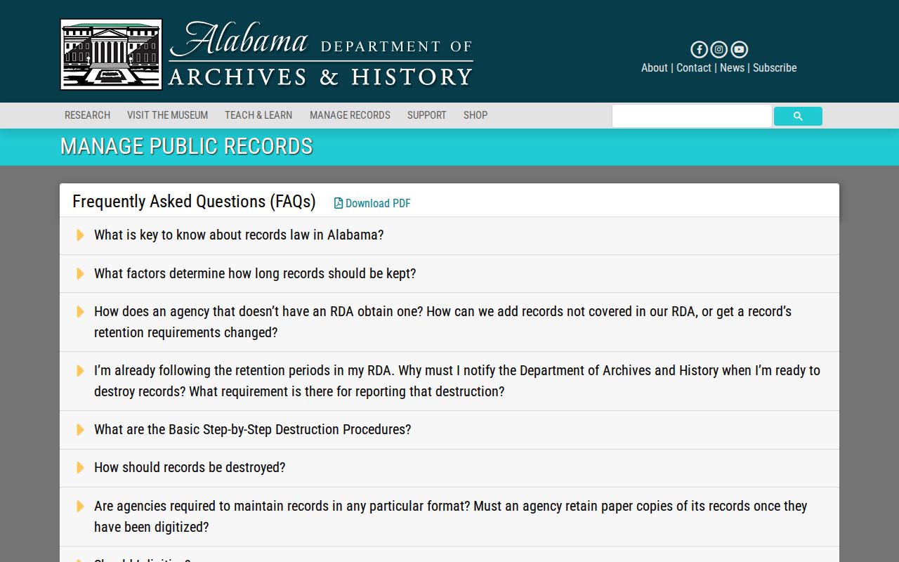 Cherokee County arrest warrant privacy limits in Alabama records guidance